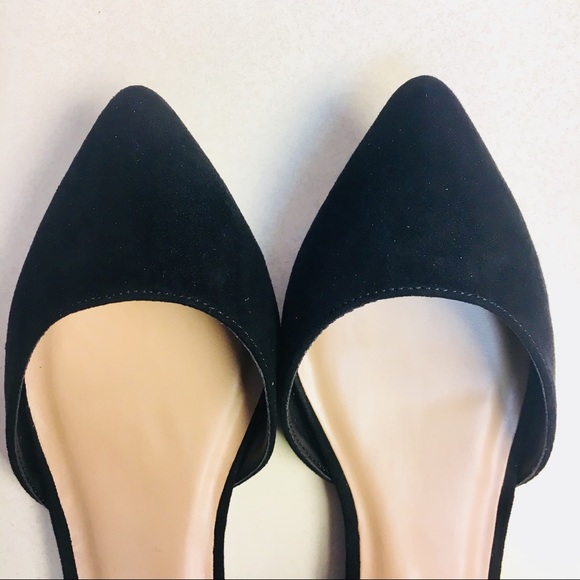 Last Pair! Pointed Toe Ankle Strap D'Orsay Flats - Picture 4 of 7